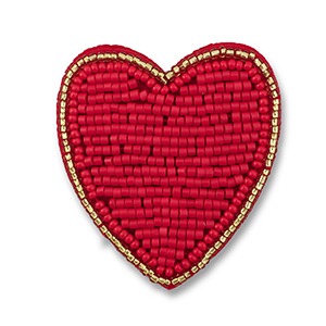 Broches heart Red-gold