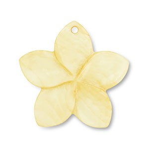 Schelp hanger flower Yellow
