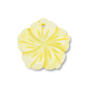 Schelp hanger flower Yellow