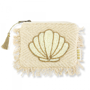 BY31&reg; Etui shell Beige-gold-off white