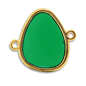 Metaal bedels DQ tussenstuk Green-Goud (nikkelvrij)