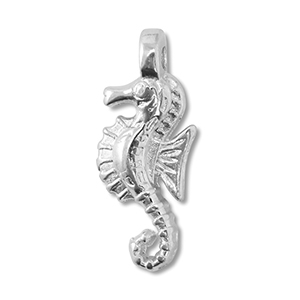 Metaal bedels DQ seahorse Antiek zilver (nikkelvrij)