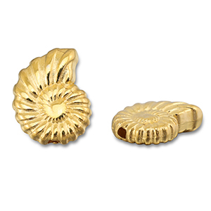 Metaal kralen DQ shell Goud (nikkelvrij)