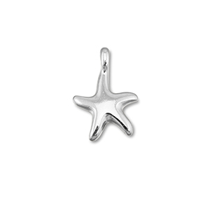 Metaal bedels DQ starfish Antiek zilver (nikkelvrij)