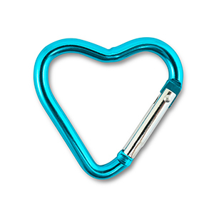 Gekleurde onderdelen voor sleutelhanger heart Shiny blue