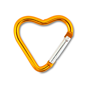 Gekleurde onderdelen voor sleutelhanger heart Shiny light orange