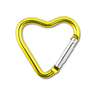 Gekleurde onderdelen voor sleutelhanger heart Shiny golden yellow