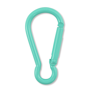 Gekleurde onderdelen voor sleutelhanger Turquoise green