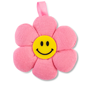 Statement hangers flower Pink-yellow-black