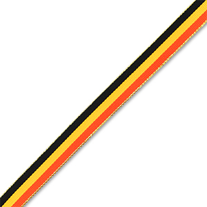 BY31&reg; Tekstlint met vlag Belgi&euml; Black-yellow-red-gold