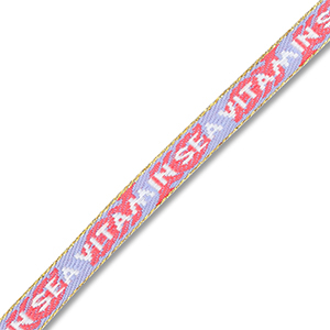 BY31&reg; Tekstlint "Vitamin sea" Lavender-coral red-white-gold