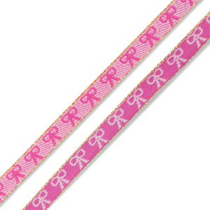 BY31&reg; Tekstlint bows Dark pink-light pink-gold