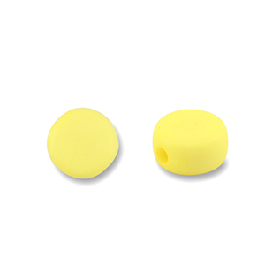 Kralen acryl disc Yellow