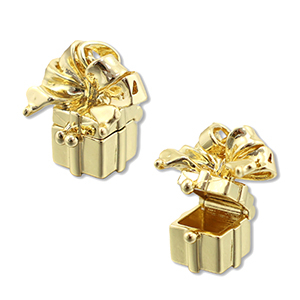 Eco-brass&reg; metaal bedels medaillon gift Gold