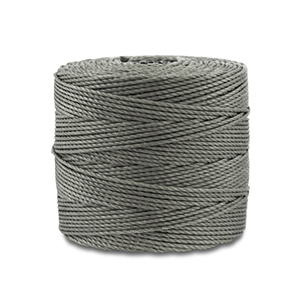 Nylon S-Lon rijgdraad 0.5mm Dark grey