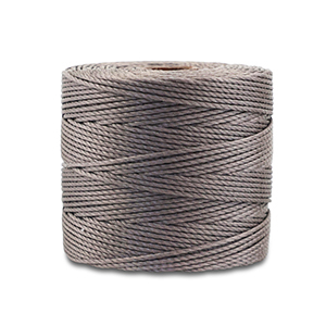 Nylon S-Lon rijgdraad 0.5mm Silver grey