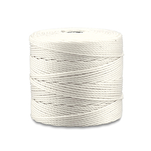 Nylon S-Lon rijgdraad 0.5mm Off white