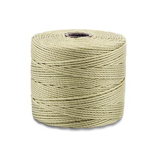 Nylon S-Lon rijgdraad 0.5mm Light khaki