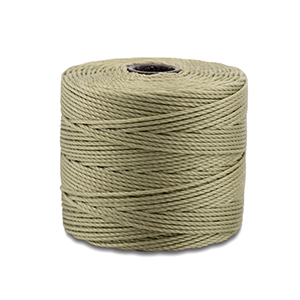 Nylon S-Lon rijgdraad 0.5mm Khaki