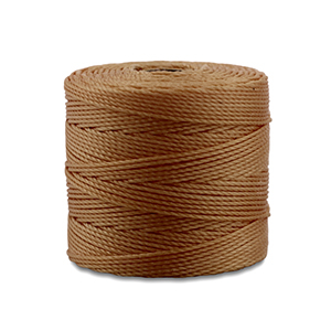 Nylon S-Lon rijgdraad 0.5mm Brown