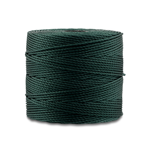 Nylon S-Lon rijgdraad 0.5mm Dark green