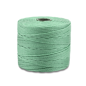 Nylon S-Lon rijgdraad 0.5mm Pale green