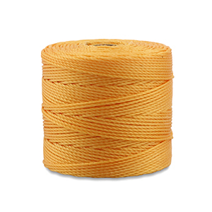 Nylon S-Lon rijgdraad 0.5mm Marigold