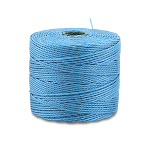 Nylon S-Lon rijgdraad 0.5mm Ocean blue