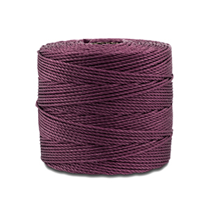 Nylon S-Lon rijgdraad 0.5mm Aubergine