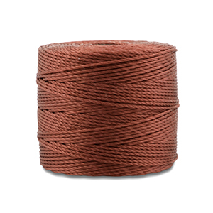 Nylon S-Lon rijgdraad 0.5mm Mahogany brown