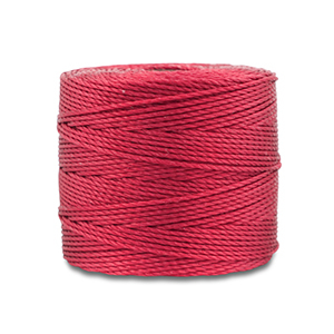 Nylon S-Lon rijgdraad 0.5mm Dark red