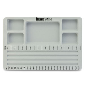 Beadsmith kralen bord met deksel Grey