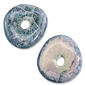 Grieks keramiek DQ donut mosaic Brisk blue-off white-lila