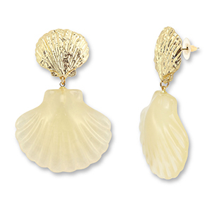 Musthave oorbellen shell Light champange-gold