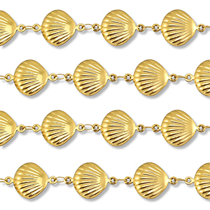 Benodigdheden van Stainless steel Roestvrij staal (RVS) jasseron shell Gold