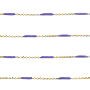 Benodigdheden van Stainless steel Roestvrij staal (RVS) jasseron with rod Gold-purple
