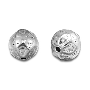 Kralen van Stainless steel Roestvrij staal (RVS) round Silver