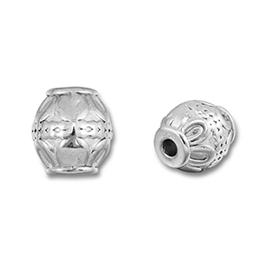 Kralen van Stainless steel Roestvrij staal (RVS) Silver