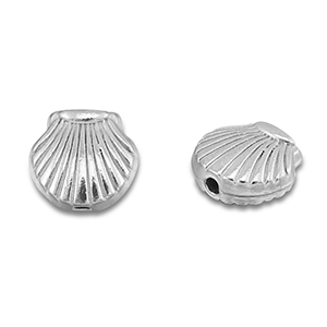 Kralen van Stainless steel Roestvrij staal (RVS) shell Silver