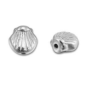 Kralen van Stainless steel Roestvrij staal (RVS) shell Silver