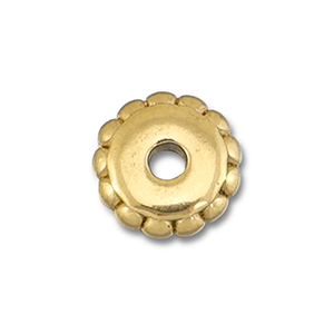 Kralen van Stainless steel Roestvrij staal (RVS) spacer 7mm Gold