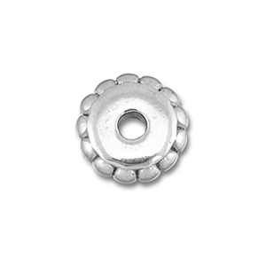 Kralen van Stainless steel Roestvrij staal (RVS) spacer 6mm Silver