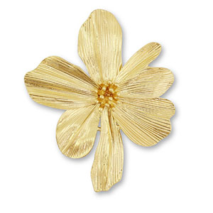 Statement hangers flower Gold