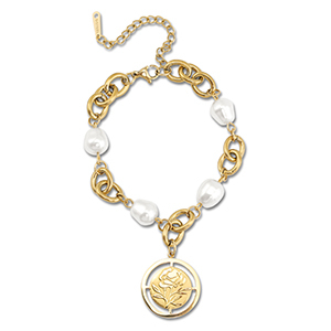 Armbanden van Stainless steel Roestvrij staal (RVS) rose Gold