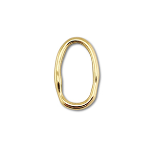 Benodigdheden van Stainless steel Roestvrij staal (RVS) connector oval Gold