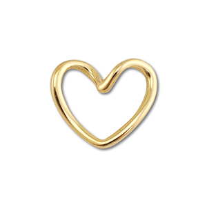 Benodigdheden van Stainless steel Roestvrij staal (RVS) connector heart Gold