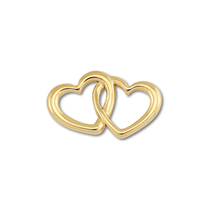 Benodigdheden van Stainless steel Roestvrij staal (RVS) connector heart Gold