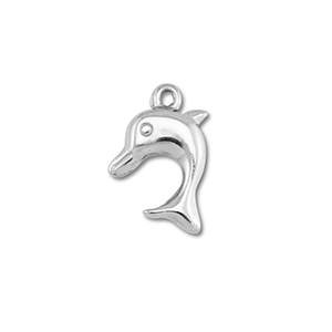 Bedels van Stainless steel Roestvrij staal (RVS) dolphin Silver