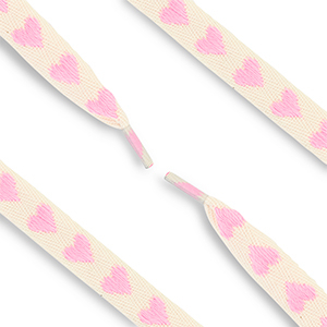 Musthave veters with hearts Off white-pink