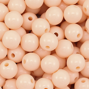 10 mm kralen van DQ acryl Nude peach